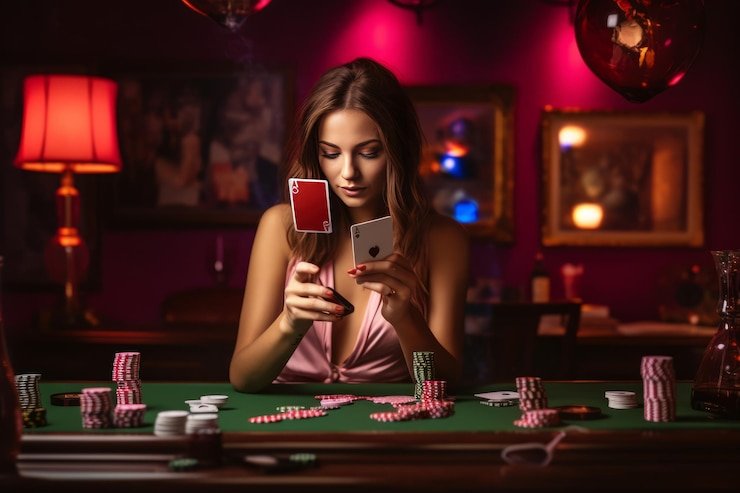 Tampilan permainan kartu live dealer di aplikasi jawara338 dengan dealer profesional